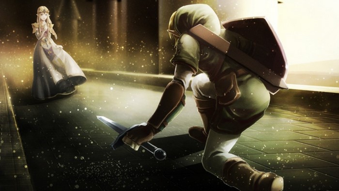 Link and Princess Zelda from The Legend of Zelda