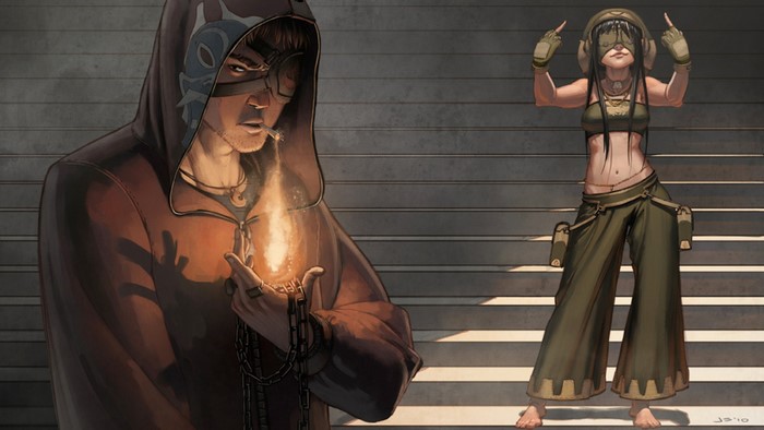 Zuko and Toph from Avatar The Last Airbender