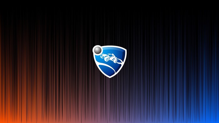 Rocket League logo on abstract background