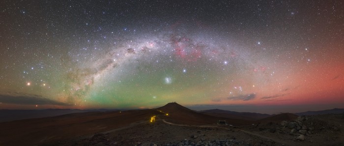 Milky Way over Atacama Desert observatory