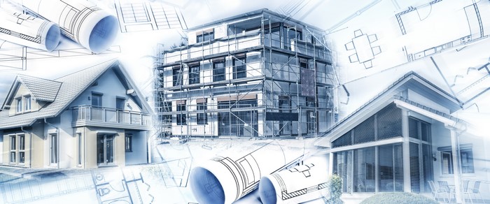 Architectural blueprints and house designs