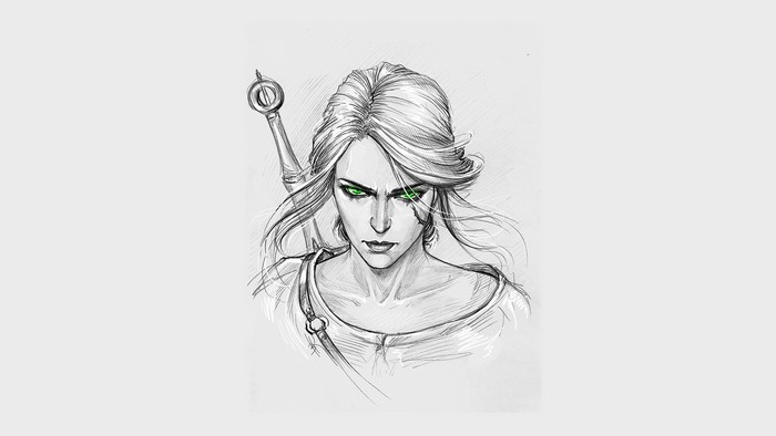 Ciri from The Witcher 3: Wild Hunt fan art