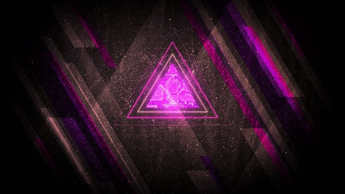 Abstract purple triangle shards