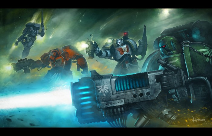 Space Marines artwork Warhammer 40,000