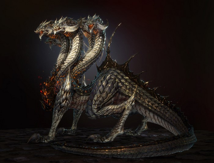Hydra dragon from Final Fantasy XIV