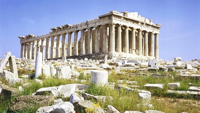 The Parthenon in Athens, Greece
