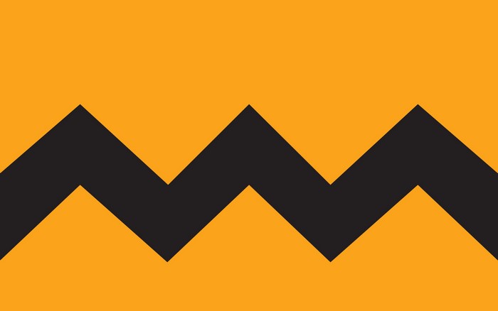 Charlie Brown's zigzag pattern from Peanuts
