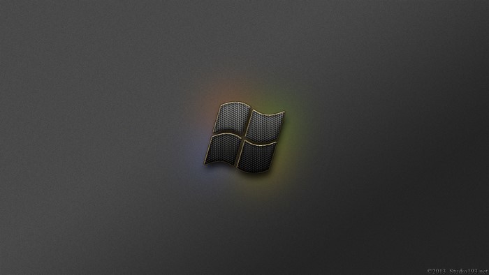 Microsoft Windows logo on dark background