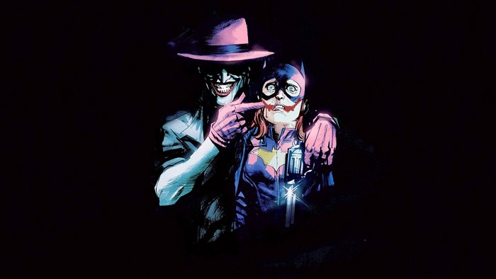 Joker and Batgirl from The Killing Joke comic