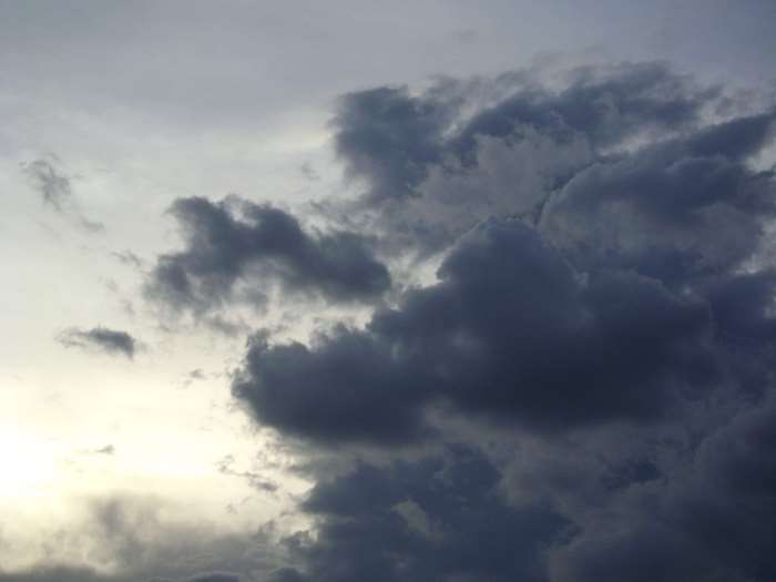 Dark storm clouds in the sky