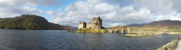 Eilean Donan Castle on Loch in Scotland