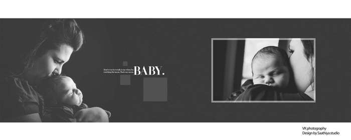 Baby photography album design