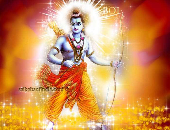 Divine Lord Rama with Bow and Arrow