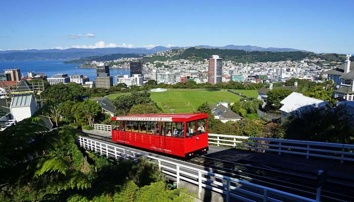 Wellington Cable Car in New Zealand 4K