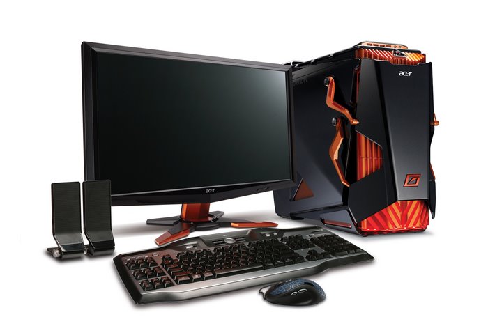 Acer Predator Gaming Desktop Setup with Monitor