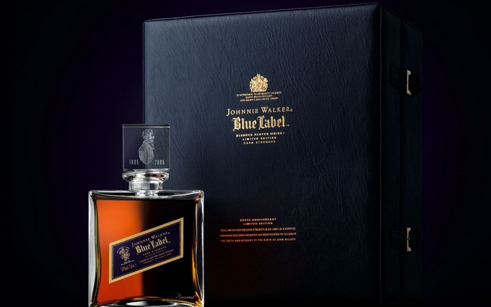 Johnnie Walker Blue Label Whisky Bottle with Box