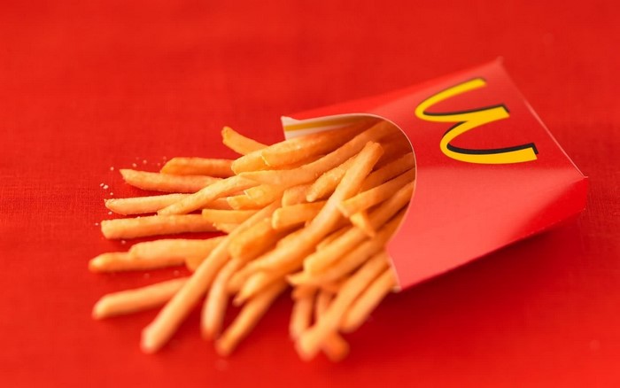 McDonald's French Fries in Red Box