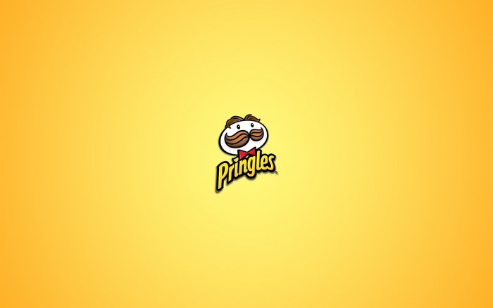 Pringles logo with cartoon character