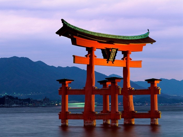 Itsukushima Shrine Torii Gate in Miyajima, Japan