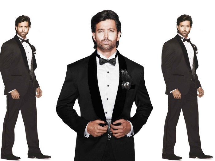 Man in a black tuxedo