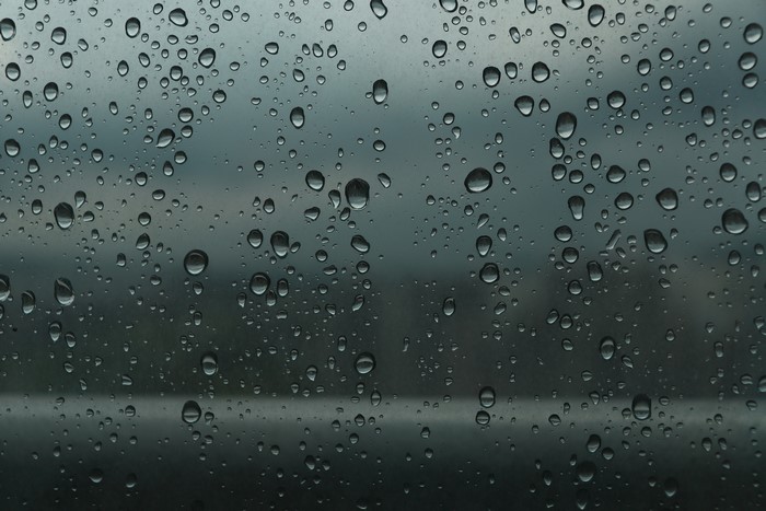 Raindrops on a window