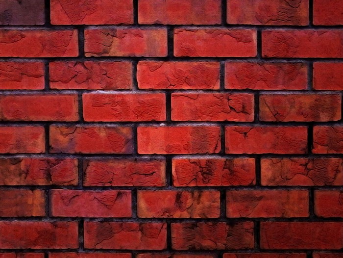 Red brick wall texture