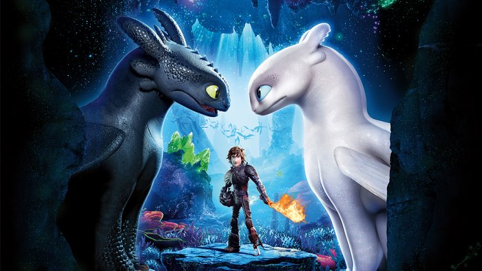 How to Train Your Dragon 3 - Night Fury vs Light Fury 4K