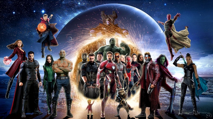 Avengers Infinity War 4K Group Hero Portrait