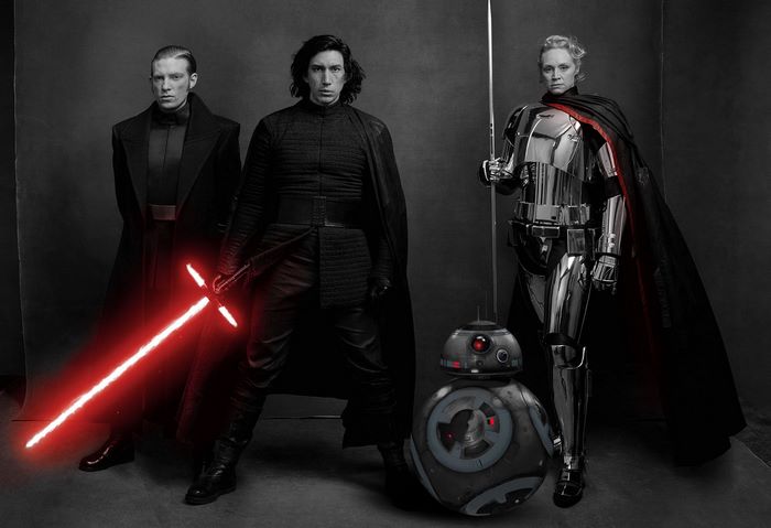 Kylo Ren and Stormtroopers from Star Wars