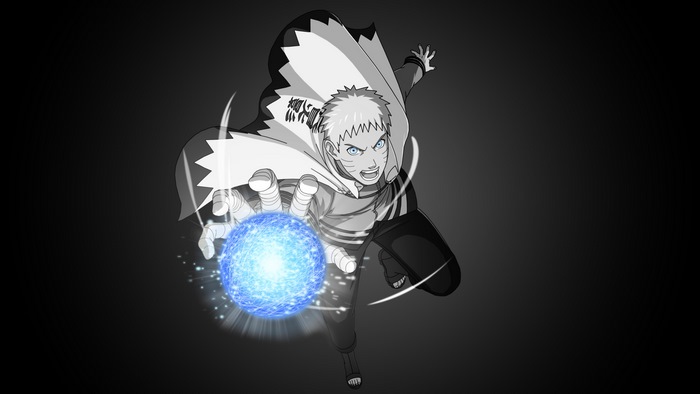 Naruto Uzumaki using Rasengan from Naruto