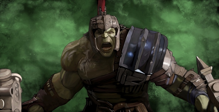 Hulk from Thor Ragnarok artwork