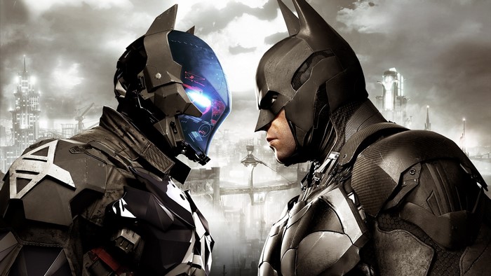 Batman and Arkham Knight from Batman: Arkham Knight