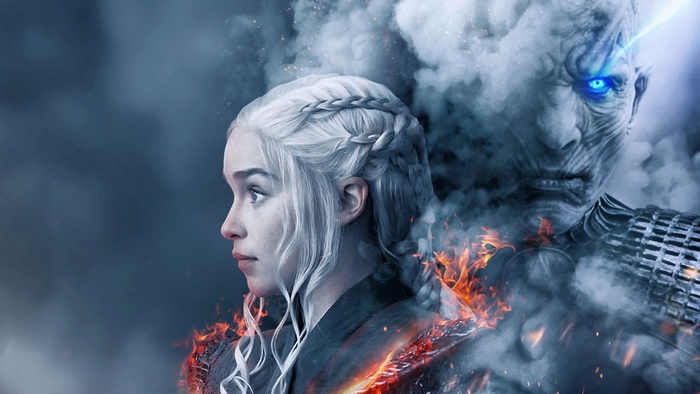 Daenerys Targaryen and Night King from Game of Thrones