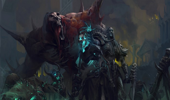 Undead creatures and skeletons from Diablo III
