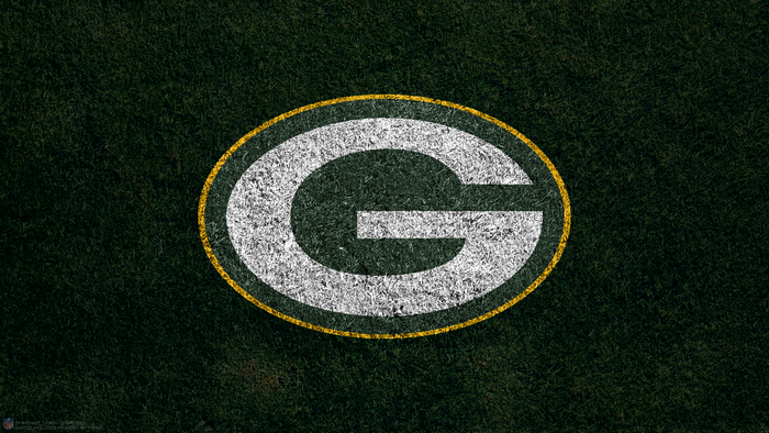 Green Bay Packers NFL Logo on Grass