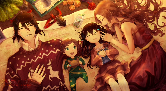 Orihime Inoue and Ulquiorra Cifer with children