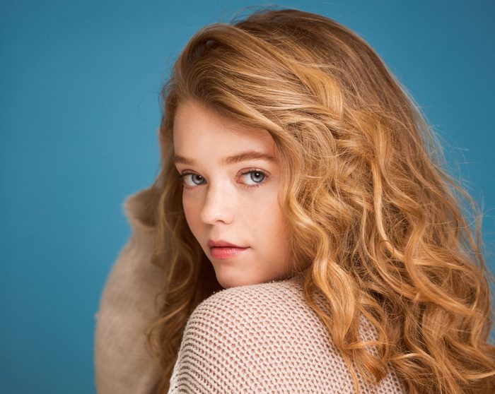 Young Woman with Long Blonde Hair