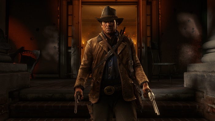 Arthur Morgan Intense Western Duel Red Dead Redemption 2