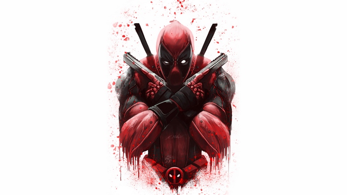 Deadpool with Guns 4K