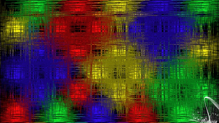Vibrant Abstract Colorful Gradient with Crosshatch Texture