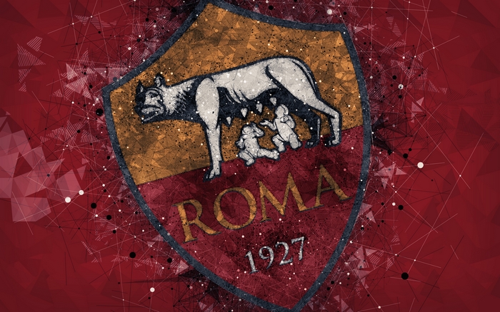 A.S. Roma logo with Romulus and Remus