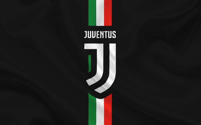 Juventus FC Logo with Italian Flag Stripes