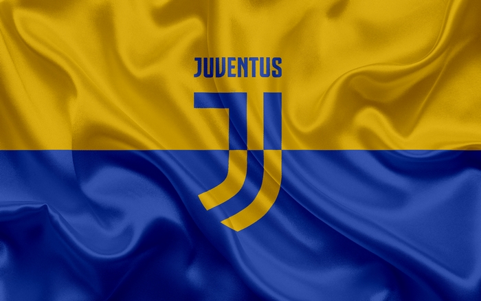 Juventus F.C. logo on a flag