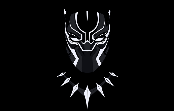 Black Panther mask and necklace from Marvel Comics