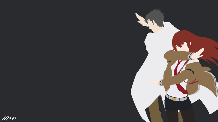 Kurisu Makise and Rintaro Okabe from Steins;Gate