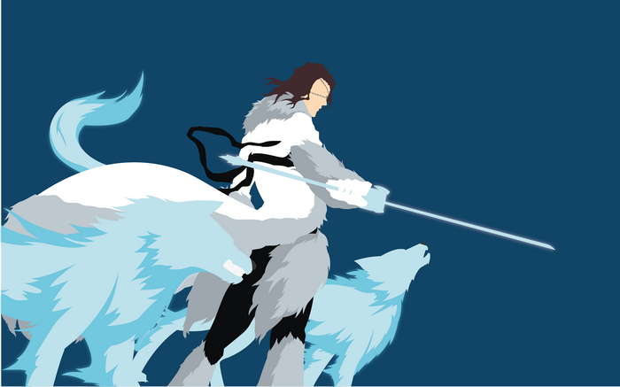 Coyote Starrk with wolves from Bleach