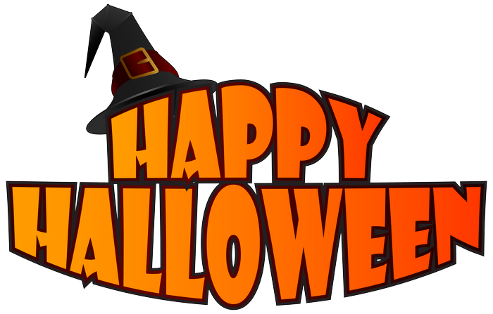 Happy Halloween Witch Hat Text