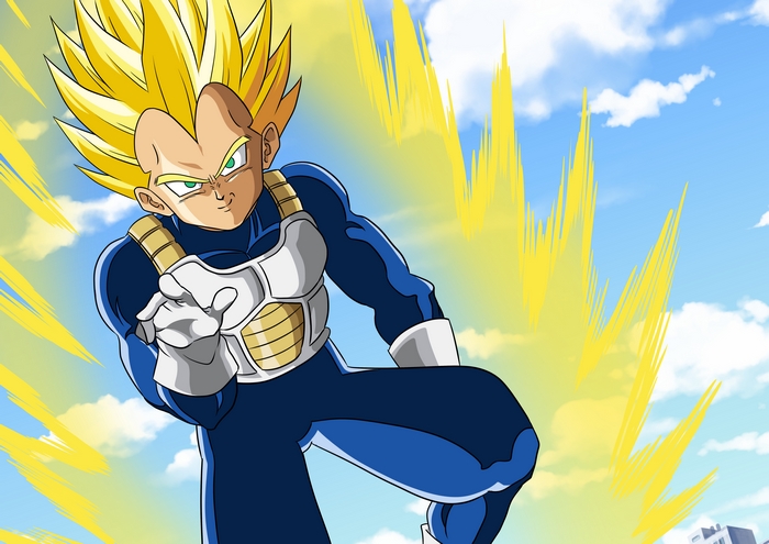 Vegeta from Dragon Ball Super Saiyan