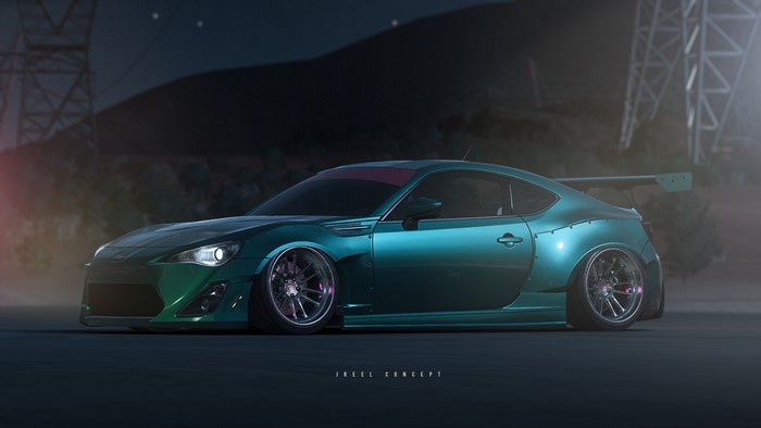 Sleek Teal Subaru BRZ with Custom Modifications