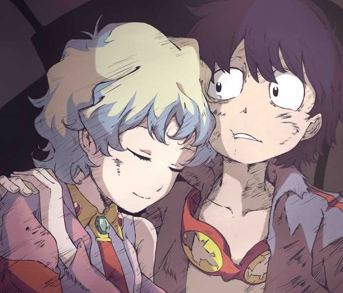 Nia Teppelin and Simon from Tengen Toppa Gurren Lagann